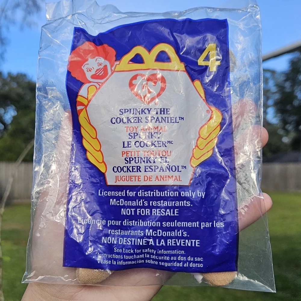 McDonald's Spunky the Cocker Spaniel Toy - Blue and Gold